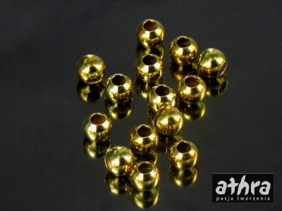 Kulka gładka 4,0mm, pozłacana, P2L40/D