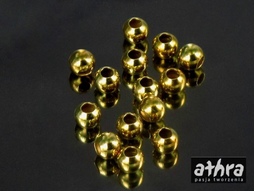 www_athra_pl_P2L40/D kulka gładka pozłacana 4 mm