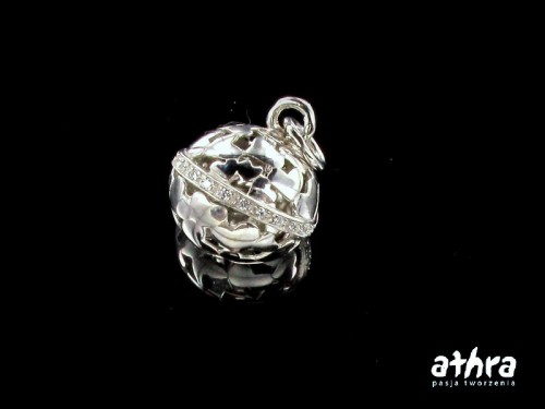 www_athra_pl_PR08/R rodowana ażurowa kula z dzwonkiem i cyrkoniami