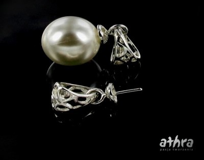 Zawieszka do wisiora krawatka, ażurowa z bolcem, KRB