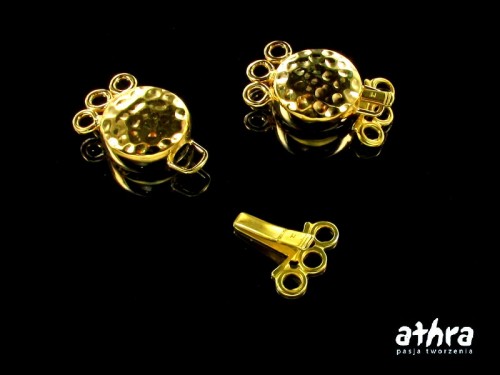 www_athra_pl_CH0669/3/D zapięcie srebrne pozłacane na trzy sznury próba ag 925