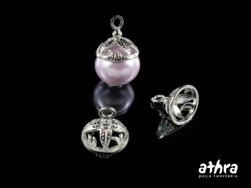 www_athra_pl_CZAP13/R srebrna zawieszka rodowana pod kulkę 13mm próba ag 925