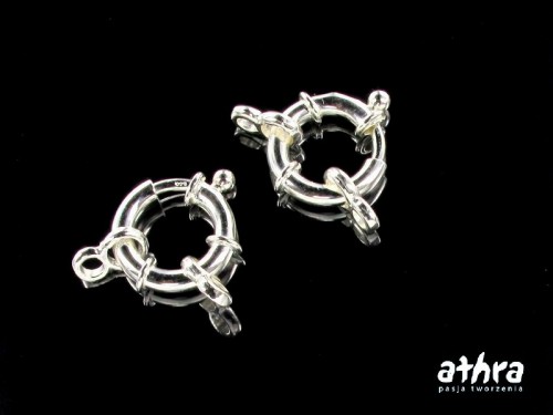 www_athra_pl_srebrne zapięcie ozdobne do korali  AM10x3/E