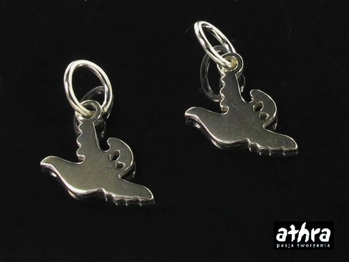 srebrna zawieszka w kształcie ducha próba ag 925