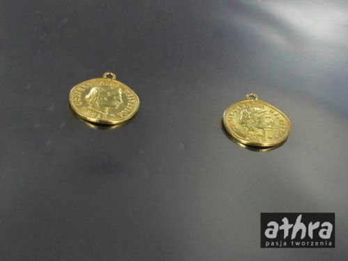 www_athra_pl_ZL385/18/D półfabrykaty srebrne próba 925 zawieszka moneta pozłacana