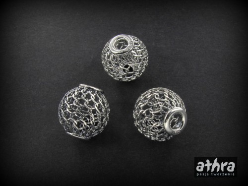 www_athra_pl_PLR12TP/O srebrna kulka siatka oksydowana 12mm