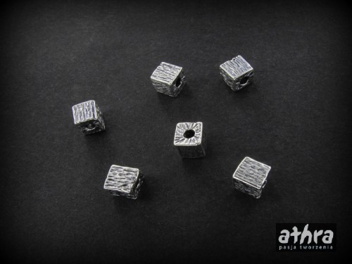 www_athra_pl_KZ4x4/O srebrna kostka oksydowana próba ag 925
