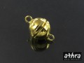 www_athra_pl_MAG11/D zapięcie  srebrne magnetyczne pozłacane gładka kulka 11mm