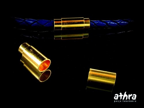 www_athra_pl_CH2274-3,8/D zapięcie srebrne pozłacane magnetyczne do wklejania rzemieni