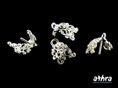 Zawieszka ażurowa z bolcem, ZWB3158