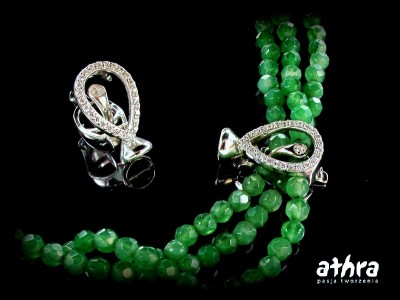 Zapięcie ozdobne, rodowane, wysadzane cyrkoniami, SG13C/R