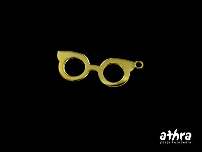 Okulary, laserowo wycinane, pozłacane, KC798/005/D