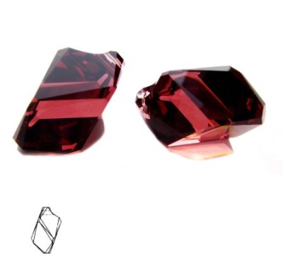 6650 Burgundy 22mm Cubist (1 sztuka)
