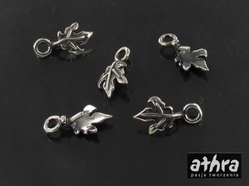 www_athra_pl_ZWB2067/O srebrna zawieszka oksydowana klon próba 925