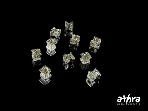 www_athra_pl_KZW4x4 przekładka kostka wklęsła 4x4 mm próba ag 925