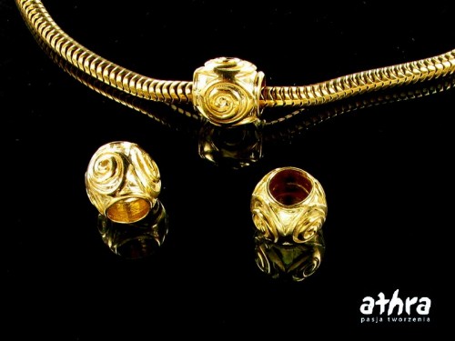 www_athra_pl_PAN32/D przekładka modułowa srebrna pozłacana do bransoletek