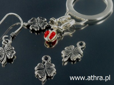 Zawieszka oksydowana koniczynka, PAN19/O