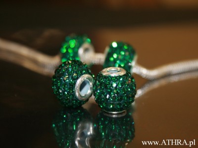 Przekładka srebrna z kryształkami Swarovskiego, PANS2