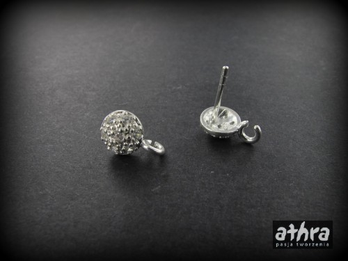 www_athra_pl_SM5045 srebrny sztyft z cyrkoniami oraz  kółkiem otwartym do podwieszania