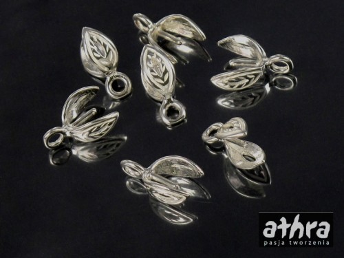 półfabrykaty z mosiądzu posrebrzane zawieszka z bolcem do wisiorka lub kolczyka