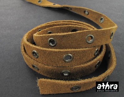 Rzemień, LIGHT BROWN/RIVETS10