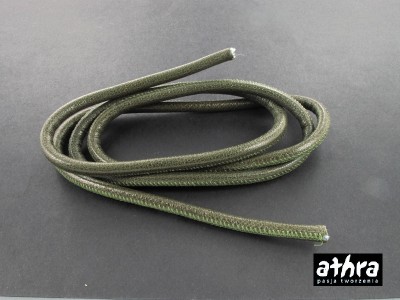 Rzemień naturalny 6,0mm, FOREST GREEN