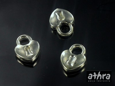 Przywieszka serce-kłódka, TR10659