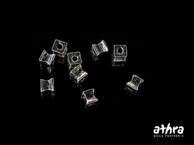 Kostka zeberka, wklęsła 4x4, oksydowana, KZW4X4/O