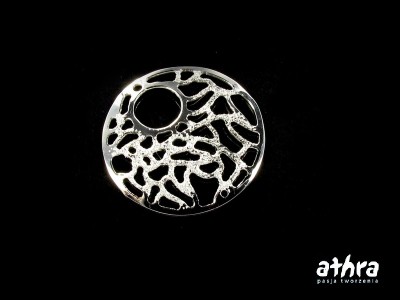 Zawieszka laserowo wycinana, koło ażurowe, rodowana, OR1704/R