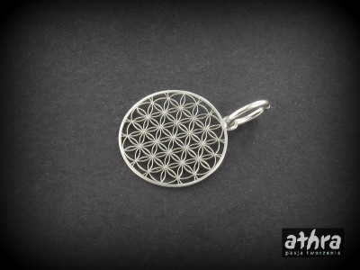 Zawieszka srebrna, laserowo wycinana, PN237