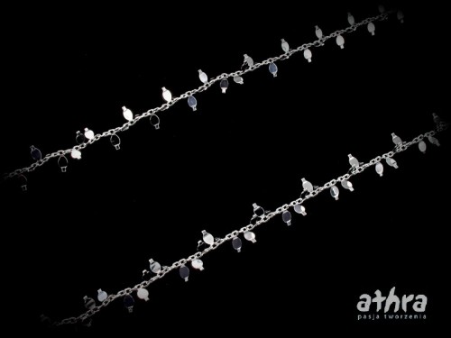 elementy srebrne próba 925 łańcuszek 3D
