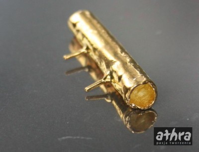 Rurka z bolcami pozłacana, R40/D