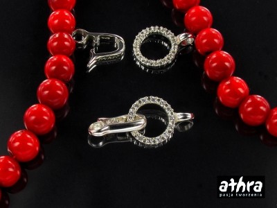 Zapięcie srebrne do korali, SVAG23