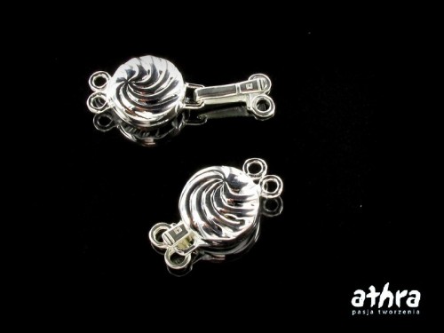 www_athra_pl_CH1138/2  srebrne zapięcie szufladkowe na dwa sznury