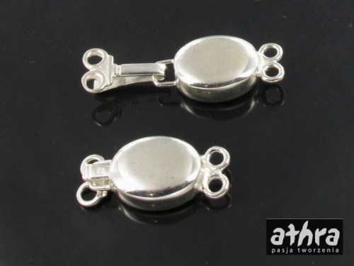 www_athra_pl_CH0665/2 srebrne zapięcie owalne na dwa sznury