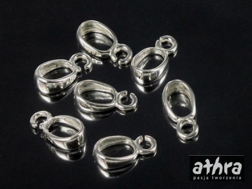www_athra_pl_ZW163 półfabrykat srebrny zawieszka do wisiorka gładka