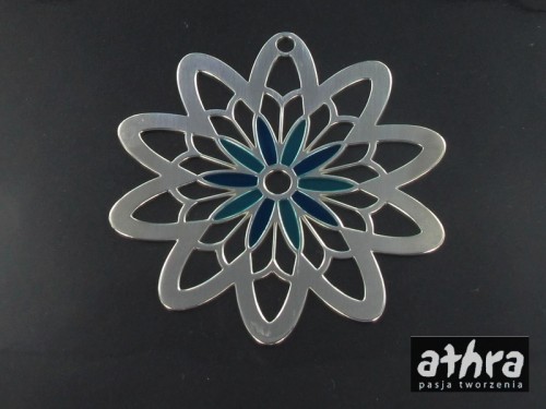 www_athra_pl_LS116 kwiatek ażurowy srebrny, laserowo wycinany