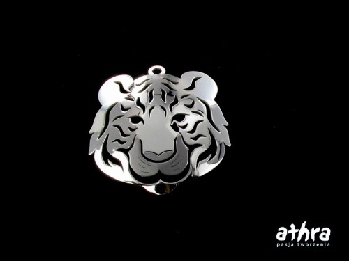 www_athra_pl_KC707/20/R tygrys srebrny z laserowo wycinanymi elementami