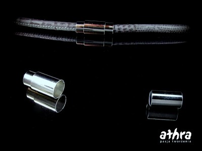 Zapięcie magnetyczne do wklejania, rodowane, CH2274-4,8/RH