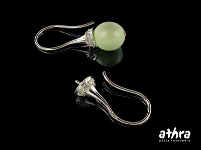 Bigle do kolczyków otwarte, pod kulkę, BOC8