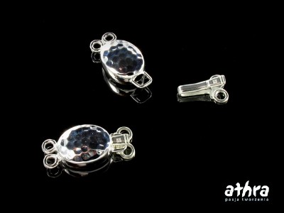 Zapięcie szufladkowe, młotkowane  na dwa sznury, CH0663/2