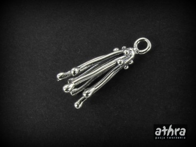 Zawieszka do wisiorka dzwonek, oksydowana, ZW2020/O