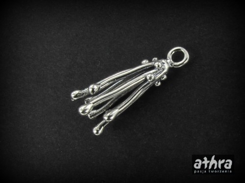 www_athra_pl_ZW2020/O półfabrykat srebrny oksydowany  zawieszka do wisiorka dzwonek próba ag 925