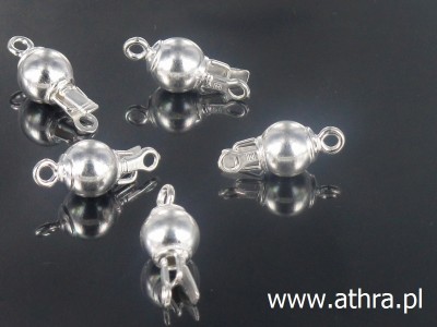 Zapięcie ozdobne kulka gładka 6mm, CH0778/6