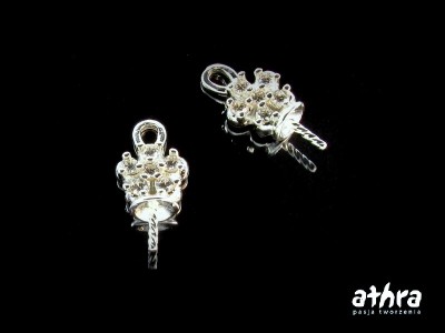 Zawieszka do wisiora, krawatka z cyrkoniami, KRC14