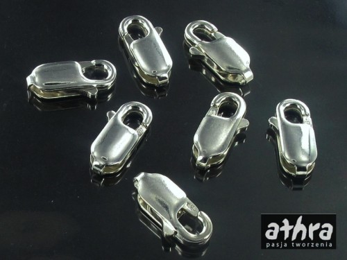 półfabrykat srebrny zapięcie typu fasolka próba ag 925