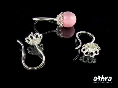 Bigle do kolczyków otwarte, pod kulkę, BOC10