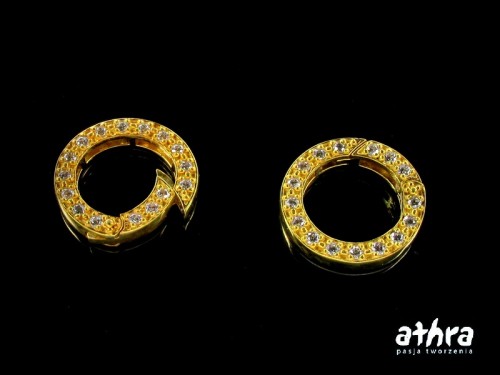 www_athra_pl_LG339/D srebrne zapięcie pozłacane wysadzane cyrkoniami