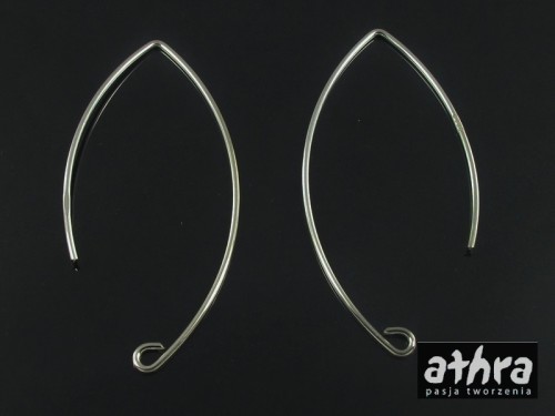 bigle z mosiądzu posrebrzane typu rybka duża RYBD/S