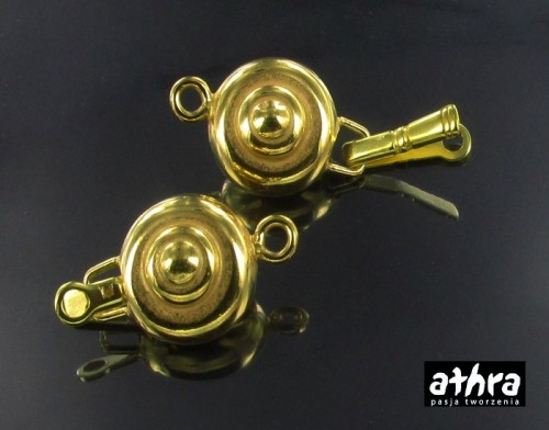 www_athra_pl_CH1330/D srebrne zapięcie pozłacane do korali na jeden sznur